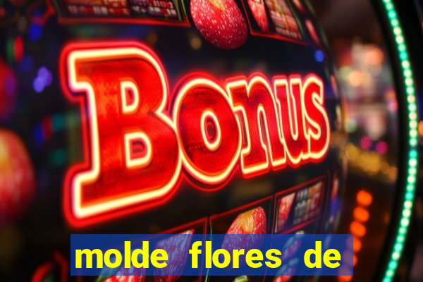 molde flores de papel para imprimir